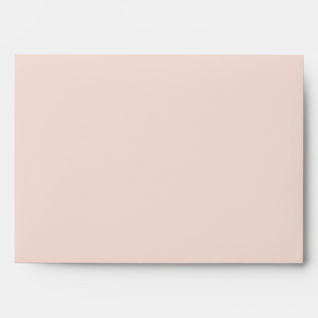 Pink Gold Glitter Floral With Return Address Envelope