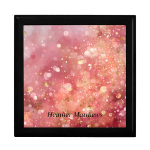 Pink & Gold Glitter  Gift Box