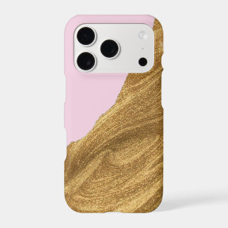 Pink, gold glitter  iPhone 17 pro case