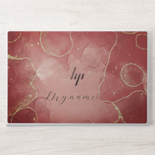 pink gold glitter marble HP EliteBook 850  Laptop Skin