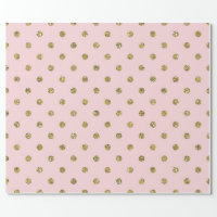 Pastel Dots and Faux Glitter Tissue Paper, Zazzle