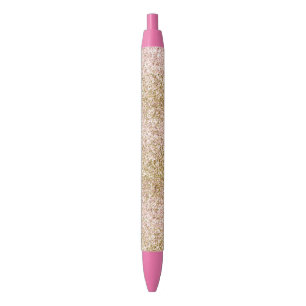 Pink Gold Glitzy Girly Sparkle Glitter Ombre Pen