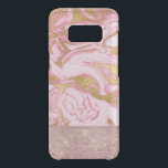 Pink Gold Gold Glitter and Sparkle Marble Uncommon Samsung Galaxy S8 Case<br><div class="desc">Pink Rose Gold Glitter and Sparkle Marble Case. The Pink and Gold Marble case is perfect for the girl that loves rose gold and sparkle.</div>