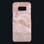 Pink Gold Gold Glitter and Sparkle Marble Uncommon Samsung Galaxy S8  Case<br><div class="desc">Pink Rose Gold Glitter and Sparkle Marble Case. The Pink and Gold Marble case is perfect for the girl that loves rose gold and sparkle.</div>