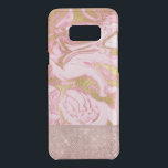 Pink Gold Gold Glitter and Sparkle Marble Uncommon Samsung Galaxy S8  Case<br><div class="desc">Pink Rose Gold Glitter and Sparkle Marble Case. The Pink and Gold Marble case is perfect for the girl that loves rose gold and sparkle.</div>