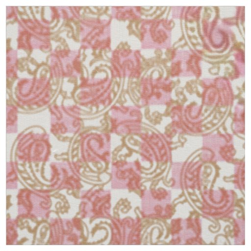 Pink Gold Gradient. Geometric Wallpaper Fabric