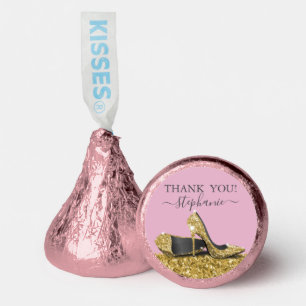 Pink Gold High Heel Shoes Favor