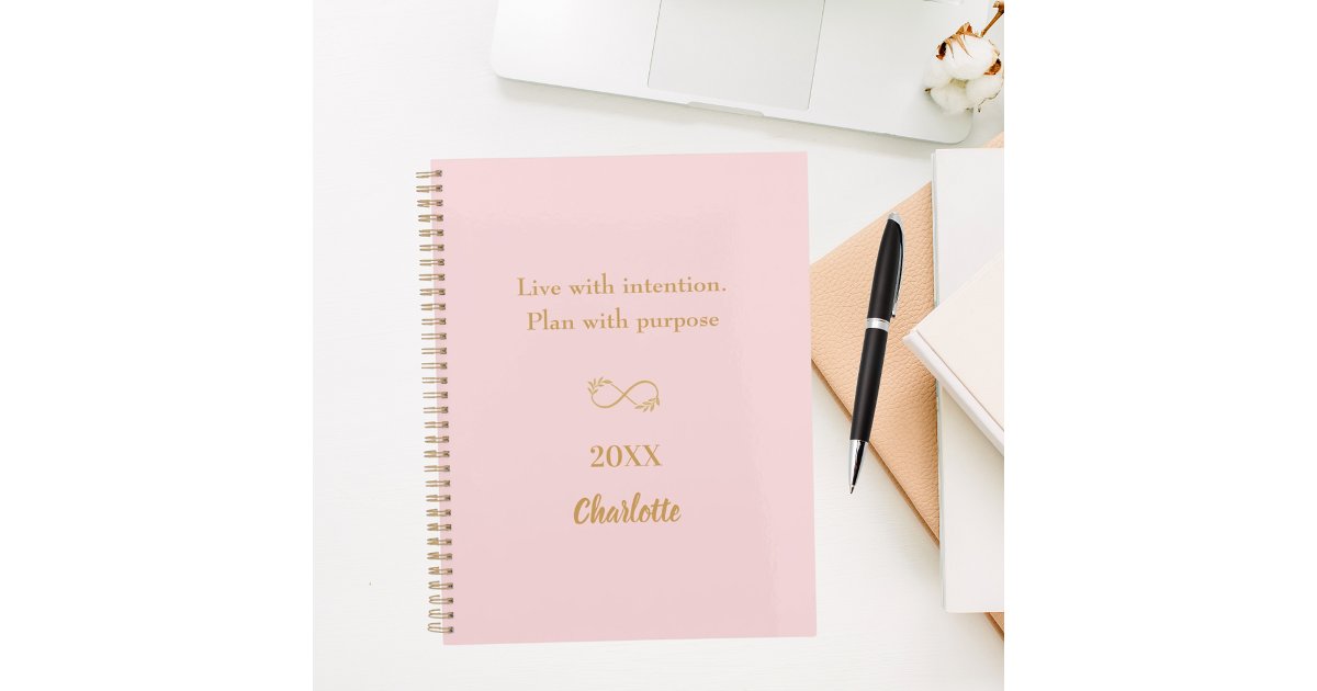 Pink Quotes Notebook Pink gold inspirational quote notebook | Zazzle