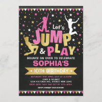 Pink Gold Jump Birthday Trampoline Bounce House