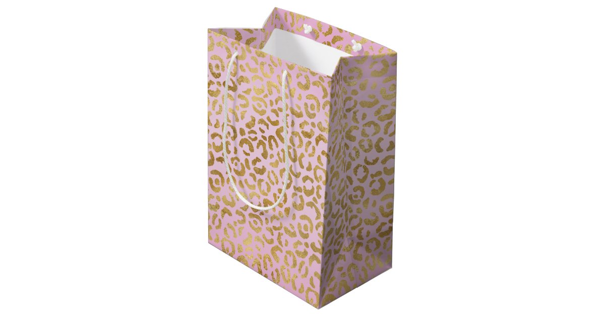 Gold Leopard Print, Gift Bags