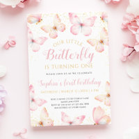Pink Gold Little Butterfly is Turning One Birthday