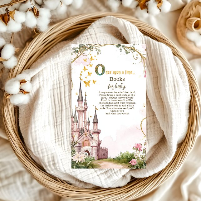 Pink Gold Little Princess Royal  Books for Baby Enclosure Card (Creator Uploaded)
