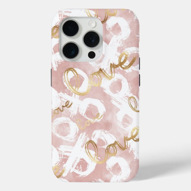 Pink Gold Love XO Case-Mate iPhone Case (Back)