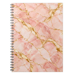 Pink Gold Marble Elegance Notebook
