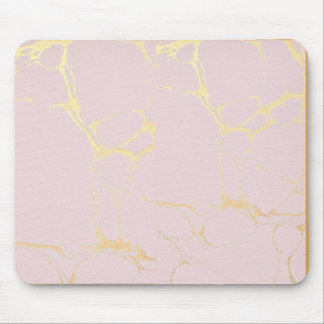 Pink Gold Marble Mousepad