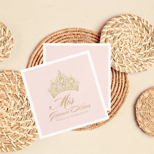 Pink Gold Mis Quince Anos Napkins