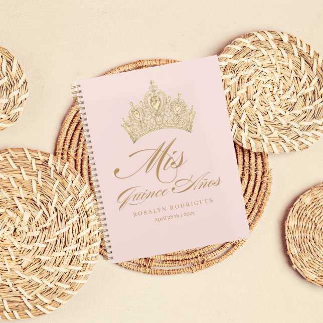Pink Gold Mis Quince Anos Planner (Creator Uploaded)