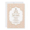 Pink Gold Moroccan Baby Girl Shower Invitations