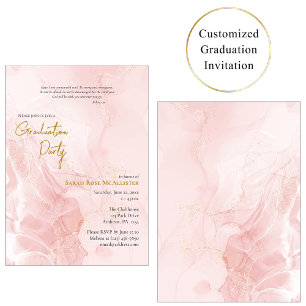 Pink Gold Orthodox 2026 Graduation Party Invitation