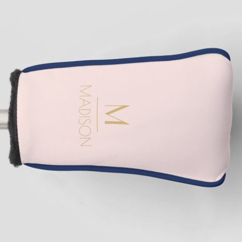Pink & Gold Personalized Monogram | Name Golf Golf