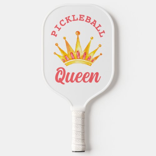 Pink Gold Pickleball Queen Crown Pickleball Paddle