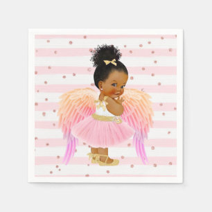 Pink Gold Princess Ballerina Baby Shower/Birthday Napkins