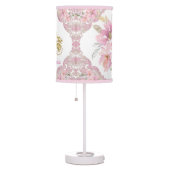 Pink Gold Princess Carriage Table Lamp (Right)