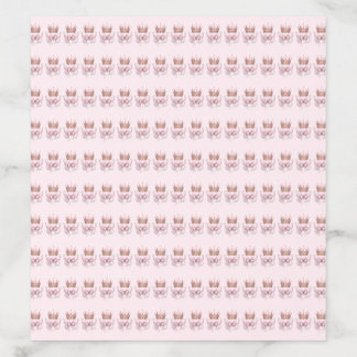 Pink Gold Princess Crown Butterfly Envelope Liner