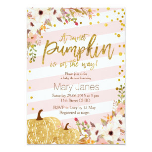 pumpkin invitations zazzle