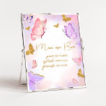 Pink Gold Purple Butterfly Baby Shower Mom Osa Bar Poster<br><div class="desc">Make your event special with this Butterflies Baby Shower with our cute and lovely printable Mom Osa Bar Sign featuring adorable Gold Purple Butterfly Baby Shower theme. Download, personalize, and create lasting memories with this perfect touch for your joyous celebration!
BS683</div>