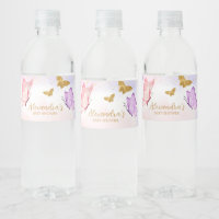 Pink Gold Purple Butterfly Baby Shower