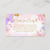 Pink Gold Purple Butterfly Books for Baby