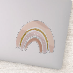 Pink & Gold Rainbow Elegant Boho Sticker