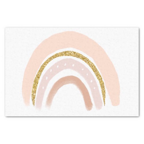 Pink  Gold Rainbow Elegant Boho Tissue Paper