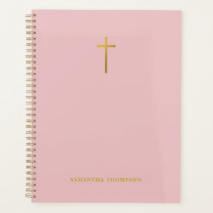 Pink & Gold Religious Planner Christians