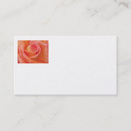 Customizable pink/gold rose business card
