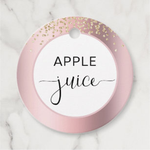 Editable Mimosa Bar Label Tags for Juice Carafe for Winnie the