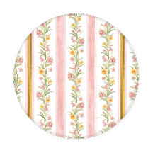 Pink Gold Round Coaster Set 