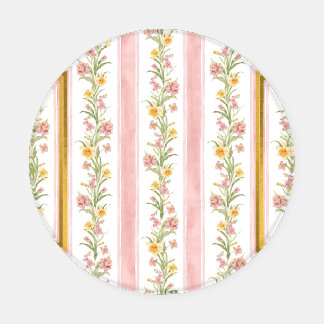 Pink Gold Round Coaster Set 