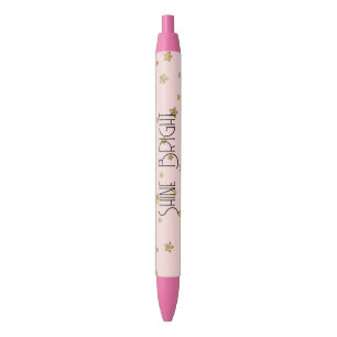 Pink Gold Stars Pen