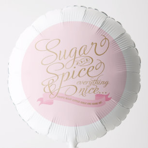 Pink Gold Sugar and Spice Party Balloon