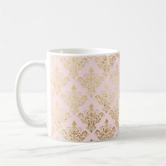 Pink & Gold Vintage Custom Design Coffee Mug