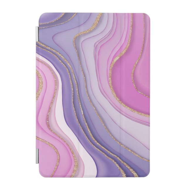 Pink Gold Visual Glitter  iPad Mini Cover (Front)