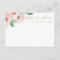 Pink & Gold Watercolor Floral Advice Card