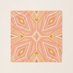 Pink Gold Zigzag Geometric Pattern Scarf<br><div class="desc">Check out this awesome patterned chiffon scarf. Customize it with a thread color on the trim and check my shop for lots more patterns. If you'd like something custom please get in touch with me.</div>
