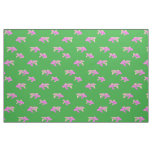 pink goldfish pattern fabric