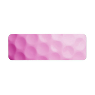 Pink Golf Ball Background Customized Template Label
