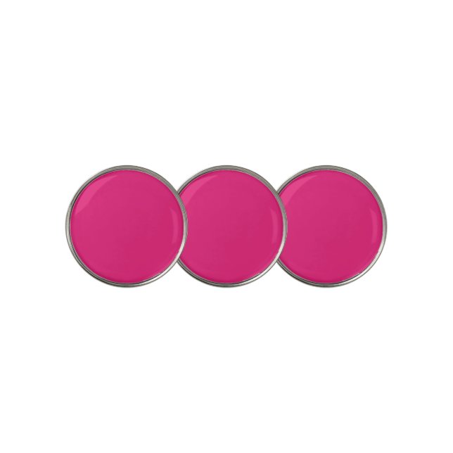 pink golf ball marker | logo unique designs (3 Up)