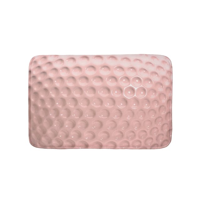 Pink Golf Ball Sport Bath Mat (Front)