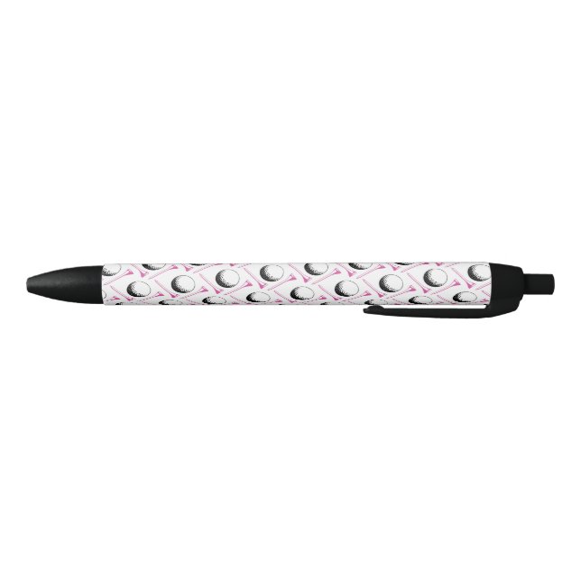 Pink Golf Balls Tees Ladies Golfing Score Sports Pen (Bottom)